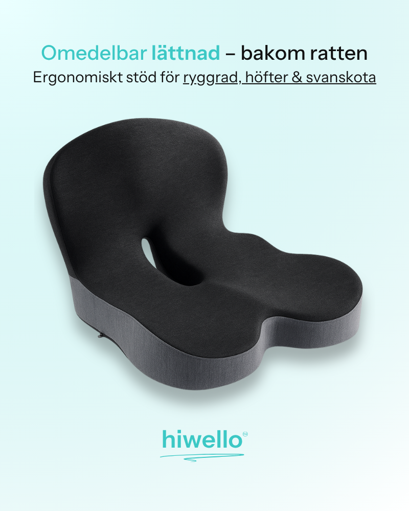 Hiwello - Ergonomisk Sittkudde Bakom Ratten