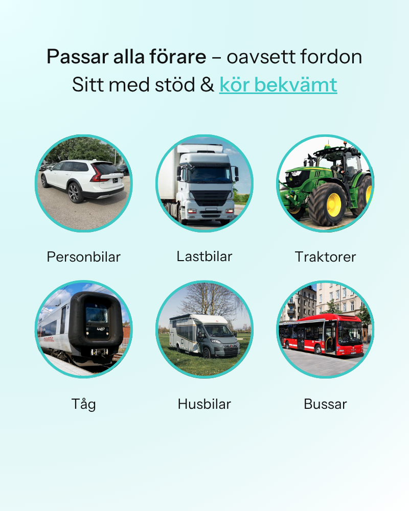 Hiwello - Ergonomisk Sittkudde Bakom Ratten